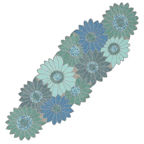 Beaded Table Runner 13x36 Inch - Decorative Handmade...