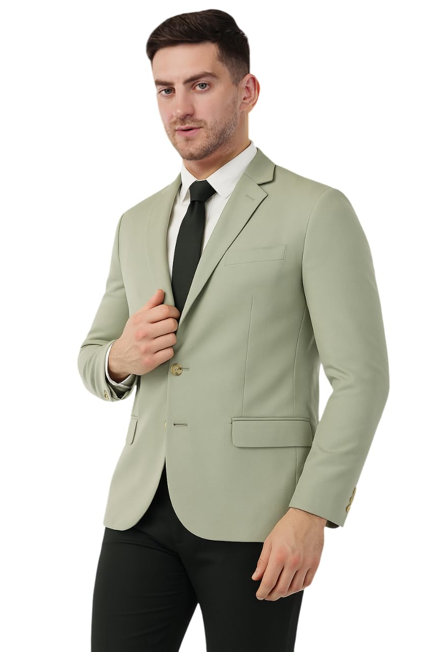 saintx Men's Formal Blazer | Fully Lined | Slim Fit | Professional Jacket | Premium Business Formal Suit | Office | Wedding | All Purpose-picture-30