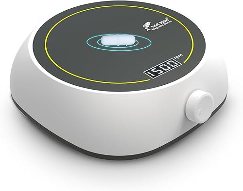 Miniatura 7 de LAB FISH Agitador Magnético de Laboratorio 1800 RPM Mezclador Magnético Capacidad Máxima de Mezclado 3000ml Placa de Agitación con 3 Barras de