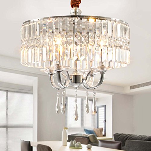 Preisvergleich Produktbild Jane Europäischen Atmosphäre Restaurant Kristall Kronleuchter Kreative Persönlichkeit Runde Schlafzimmer Lichter Einfache Moderne Studie Beleuchtung / E14 * 4
