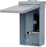 Siemens W0408ML1125U 125A Main Lug Load Center - 4-Space 8-Circuit Outdoor Panel, Type 3R, Gray