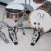 Vaisoeny Double Bass Drum Pedal, Double Chain Double Bass Pedal, Double Kick Pedal for Bass Drum，Drum Set Kit and Electronic Drums (V-VZ14) #5