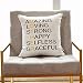 Sanmetex Best Mother in Law/Yang Mothers Gifts Embroidery Cotton Throw Pillow Cases for Mothers Birthday Decorative Cushion Cover 18" x 18" 45cm x 45cm Brown