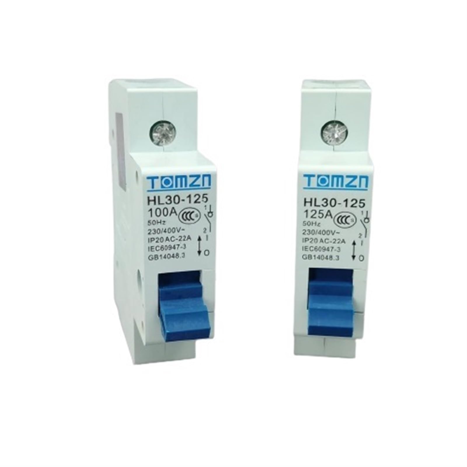 AVSBBYEPS 10pcs HL30 one Pole Main Isolating Switch 100A 125A(100a)