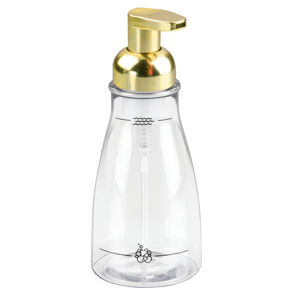 Interdesign Brass Idesign Foaming Soap Dispenser Pump For Kitchen, Bathroom Vanities - Clear