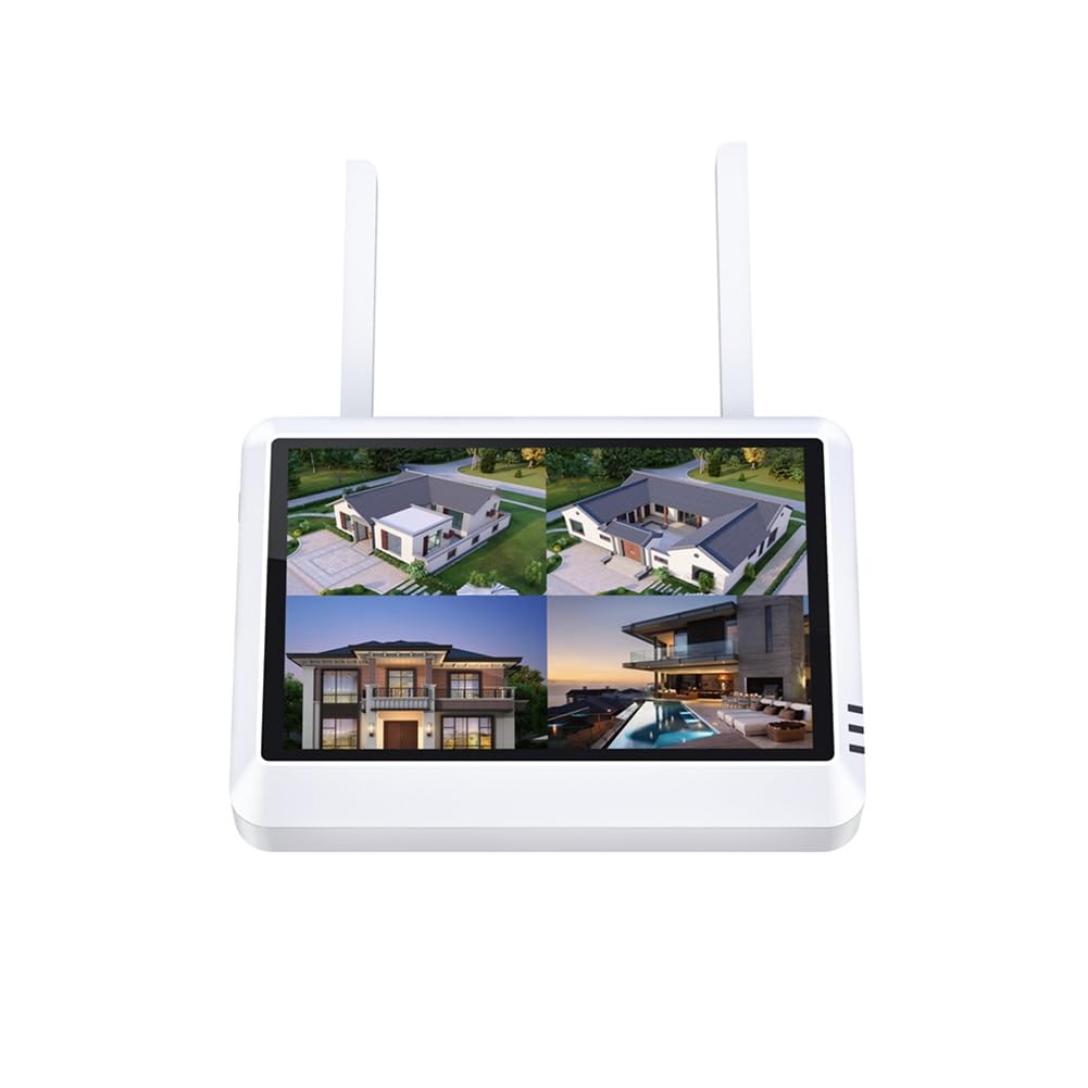 Monitor NVR inalámbrico 8 CH 7 LCD con WiFi Home Recordersystem 265 EU Plug Videovigilancia