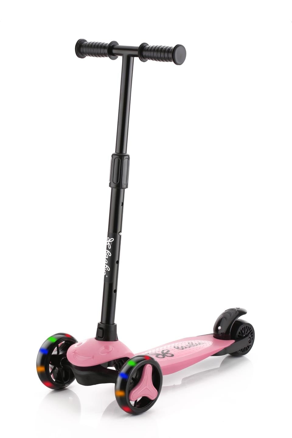 Highgrip Kick Scooter Road Runner Speedy, 3 Wheels Skate Board, Pedal scooty, Sturdy and Fun Kids Scooter with LED for Kids Aged 2 to 10 Years Foldable & Height Adjustable Handle (Pink) (B0DBM18N33) Amazon Price History, Amazon Price Tracker