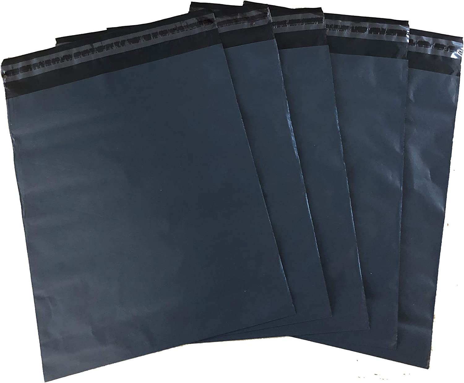 100 sacchetti per spedizione, 50 x 70 cm, colore nero con autoadesivi, extra grandi, extra spessi