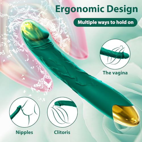 Image of 7.6 Inch Realistic Dildo Vibrator for Women，10 Powerful Vibration Modes for Clitoral and G-spot Stimulation, Waterproof Rose Adult Sex Toys for Women and Couples