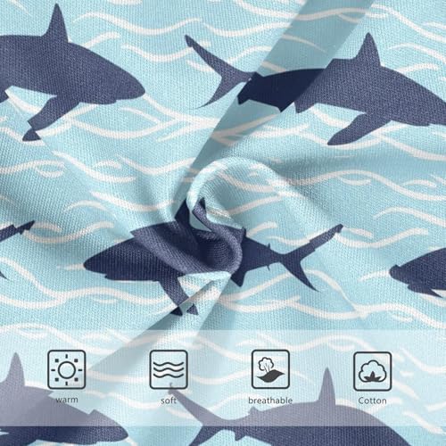 Joisal Dark Sharks Light Blue Girls Underwear Toddler 2t Cotton Panties Little Girl Personalized Kids Briefs Undies3