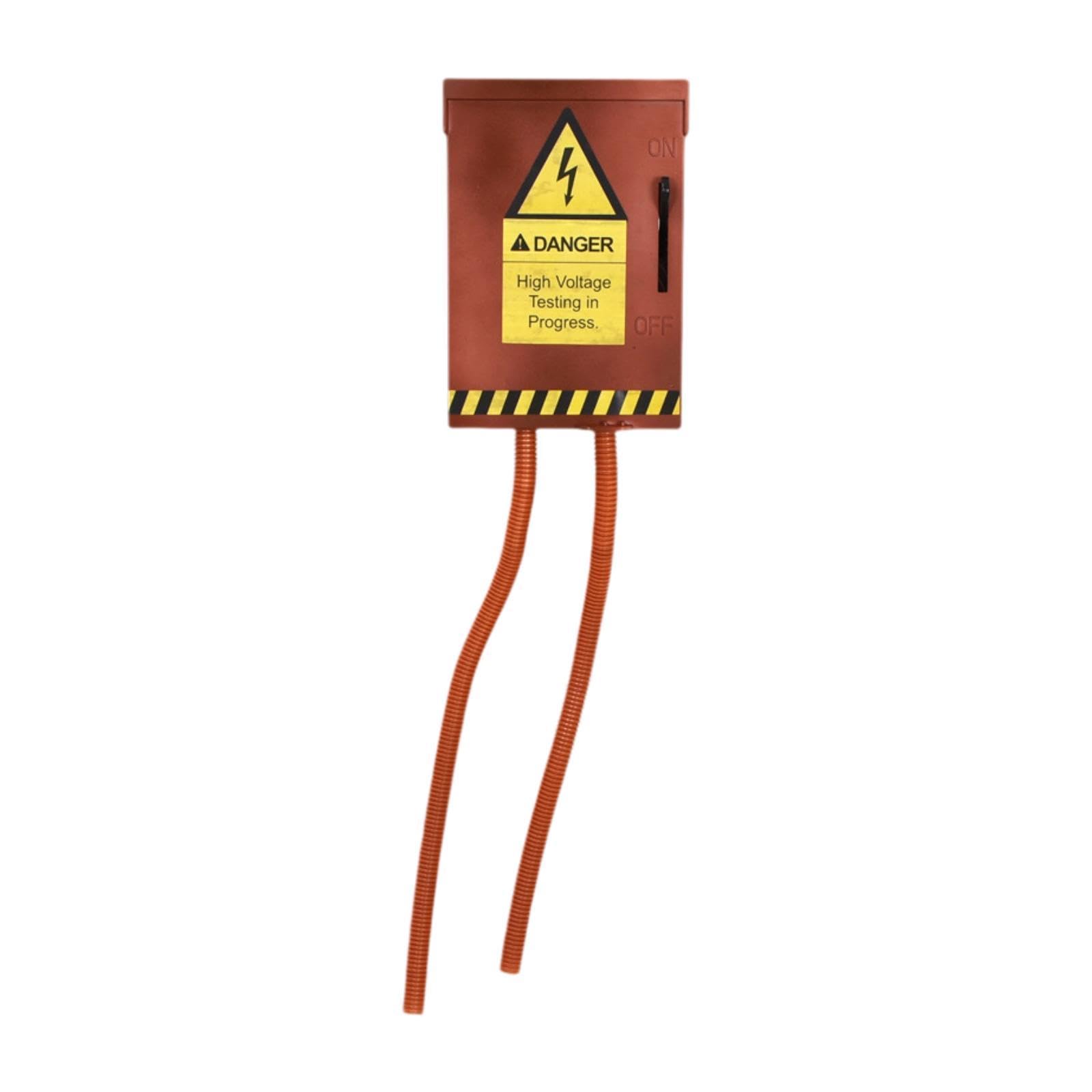 MagiDeal Accesorio de Broma de Halloween, Interruptor de Voltaje simulado, Accesorios de Fotos Brillantes, Efectos de Sonido Divertidos para Suministros de, Rojo