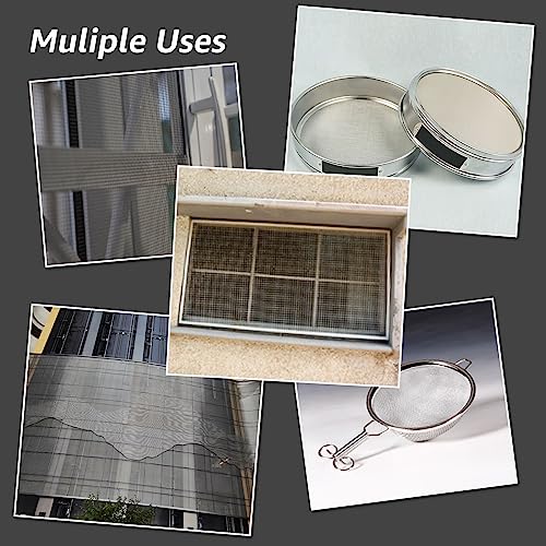 6 pack 12x8 inch stainless steel wire mesh screen for diy projects vent cage garden window filter - never rust