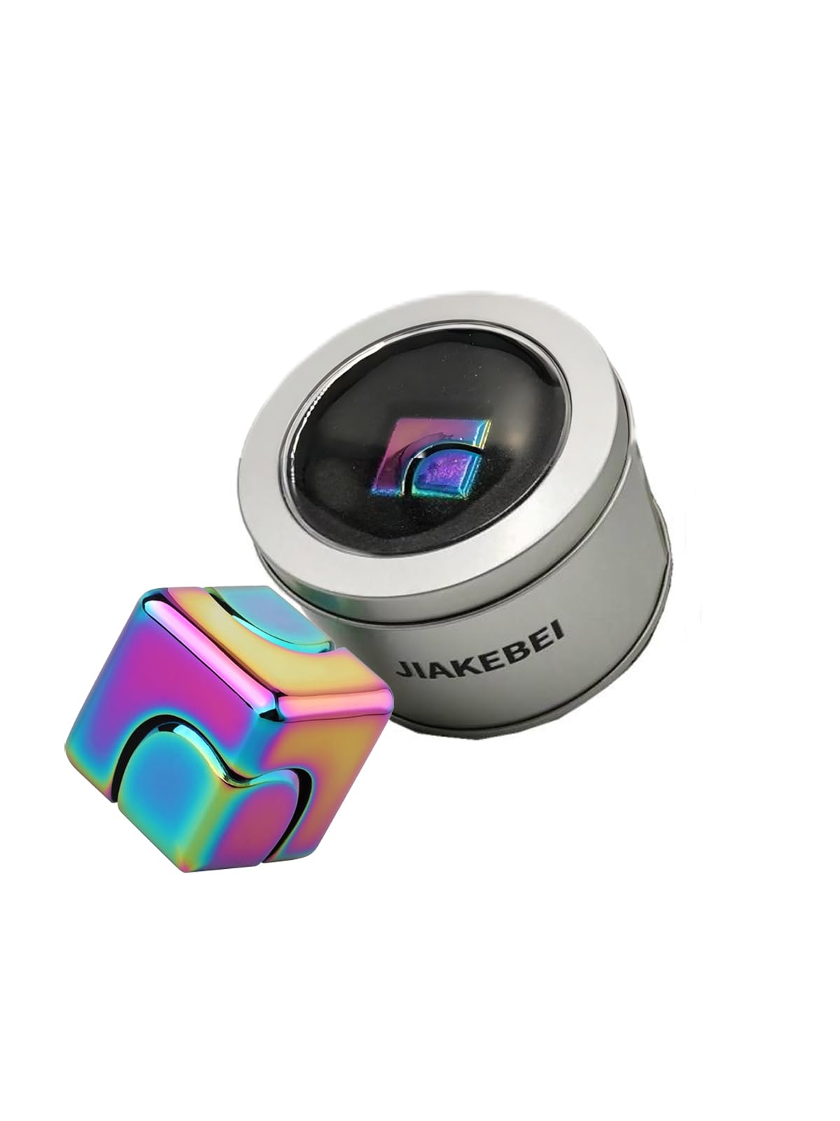 Fidget Toys Adults - 2-in-1 Infinity Cube Gear Fidget Spinner for Kids & Adults - Metal Hand Spinner Puzzle Block for Stress Relief Idea