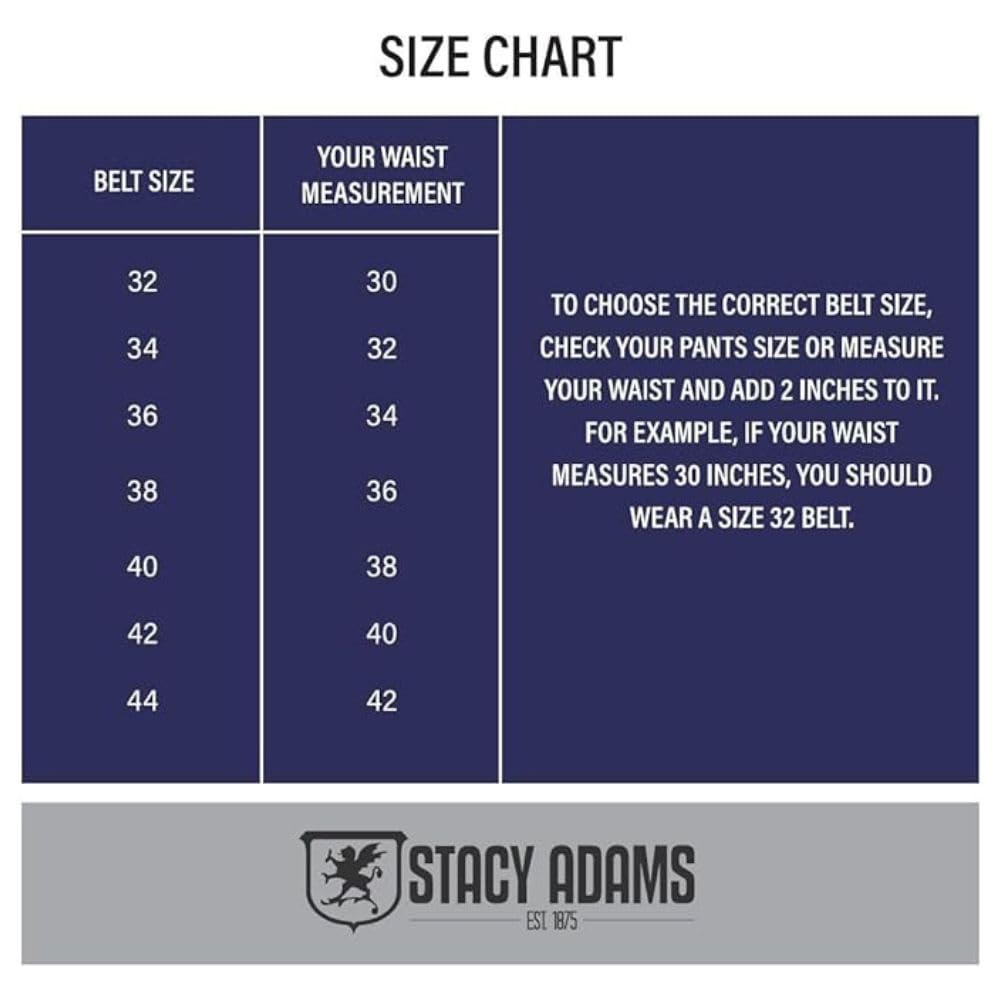 Stacy Adams Herren Russell Belt Gürtel (1er Pack)