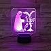 Produktbild Christian .3D Optical Illusion Nachtlicht, 7 Farben Ändernde Touch Table Schreibtischlampe Für Kinderzimmer, Usb-Ladegerät Ziemlich Coole Geschenke Zum Geburtstag