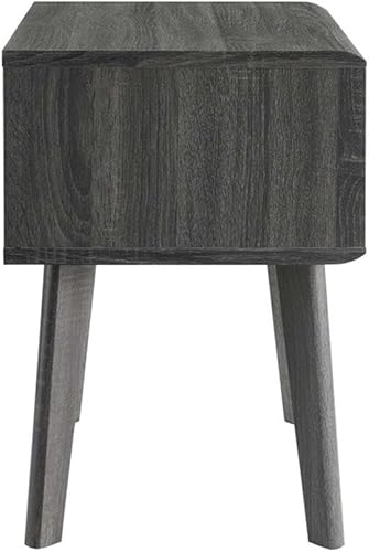 Miniatura 5 de Modway Render Mid-Century - Mesa auxiliar o mesita de noche moderna en carbón, 15 x 19 x 21.5 pulgadas Carbón
