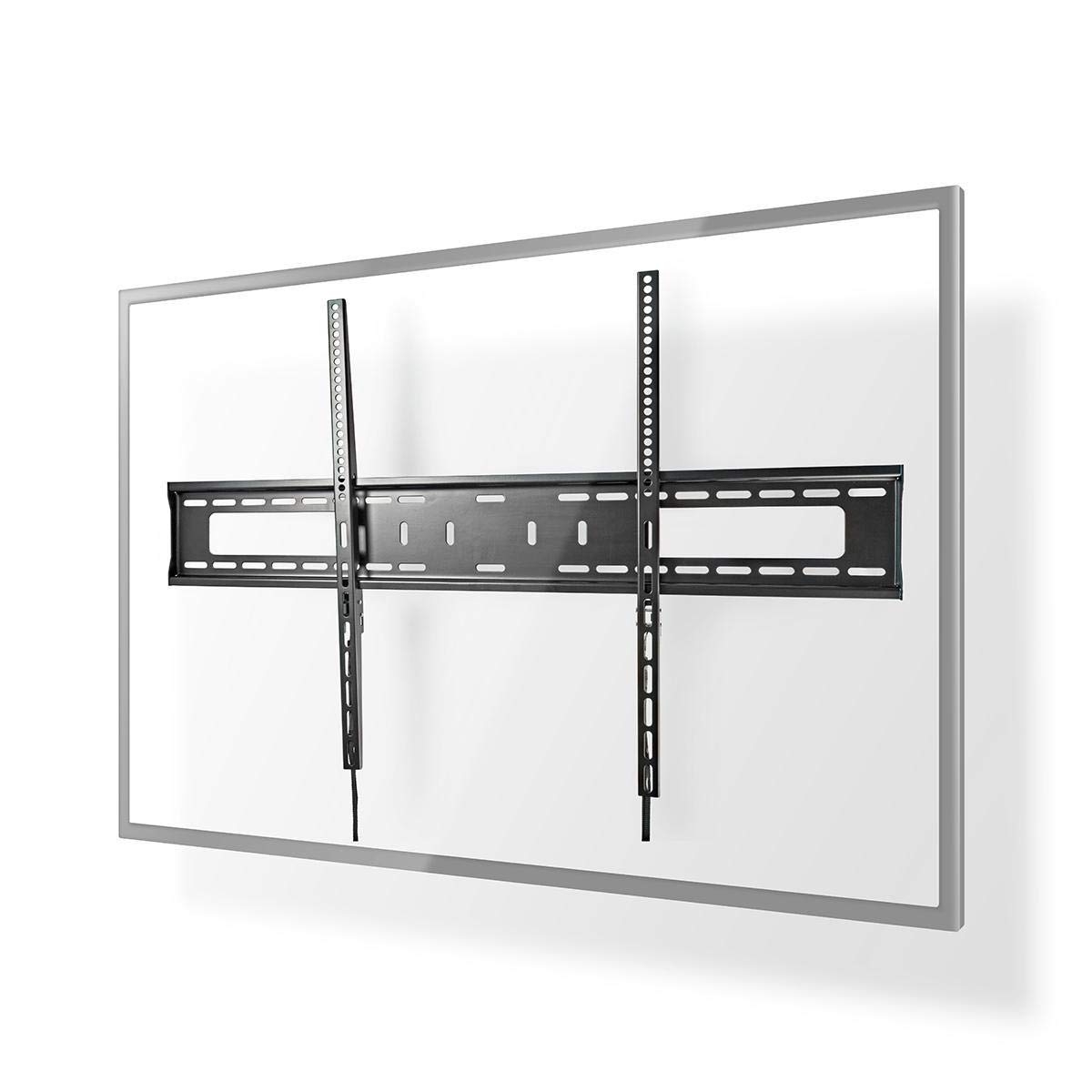 Supporto fisso per TV a parete - 60-100" - Peso massimo supportato dello schermo: 75 kg - Distanza minima dal muro: 30.5 mm - Acciaio/Metallo - Nero
