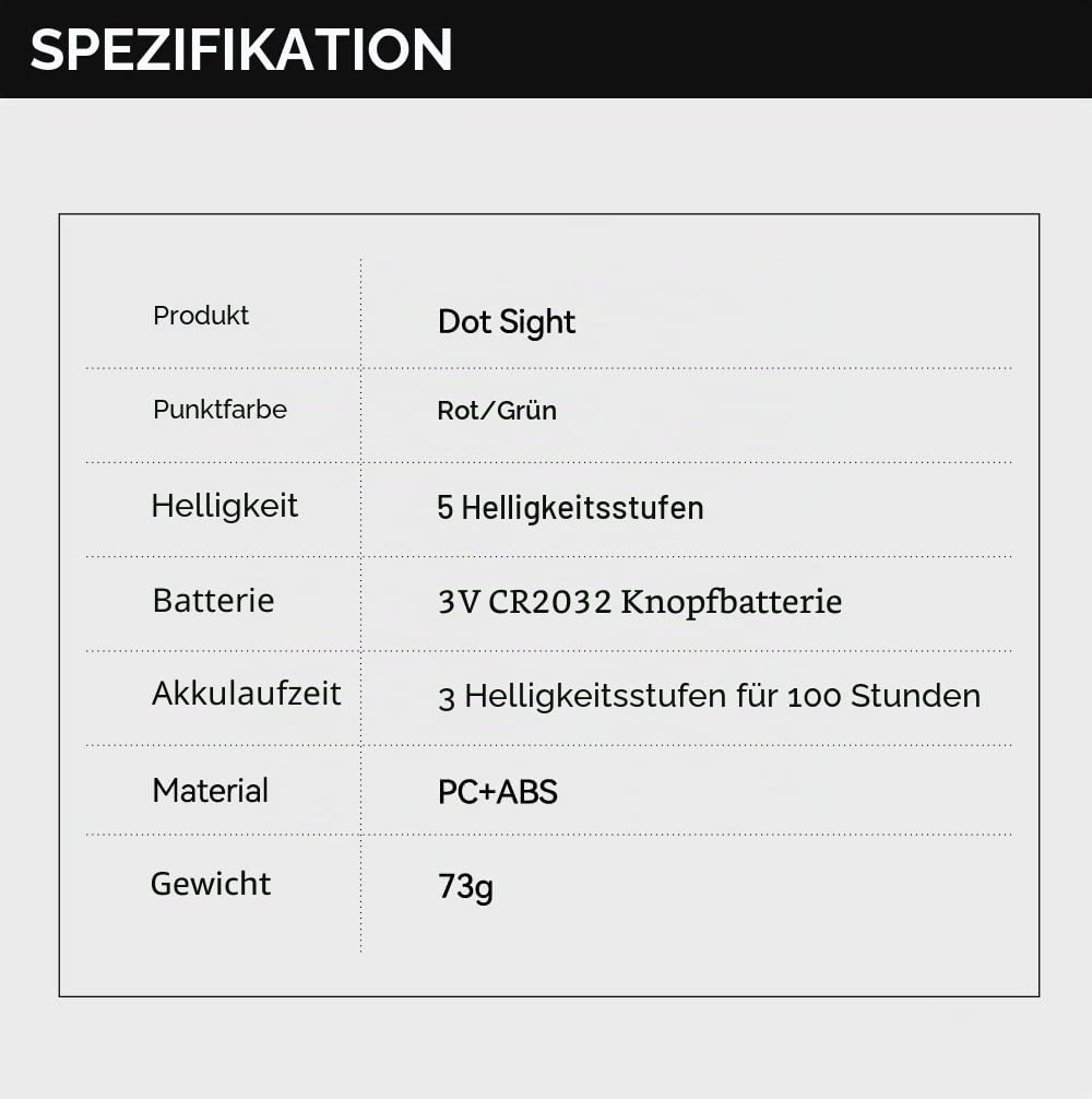TTARTISAN Kamera Dot Sight für Telefotografie geringes Gewicht mit Kaltschuhhalterung (ohne CR2032-Batterie)