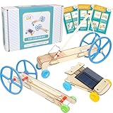 STEM Kit – 3 DIY Car Projects Powered by Rubber Bands, a Solar Cell, and a Mousetrap - STEM Kits for Kids Ages 8-14 – Educational DIY Kit for Classroom, Homeschool, Science Projects, or Gifts