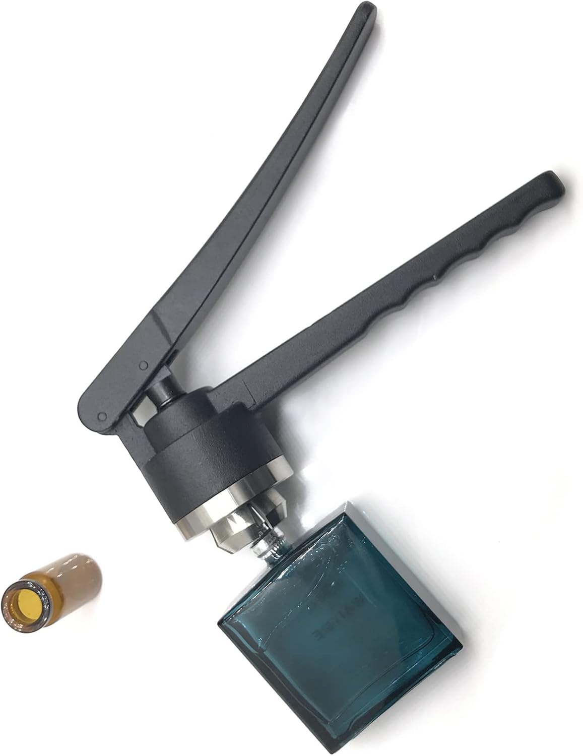 Máquina prensadora manual portátil, herramienta de tapado de mano para sellar tapas de plástico y aluminio, diseño compacto para uso doméstico y pequeño negocio
