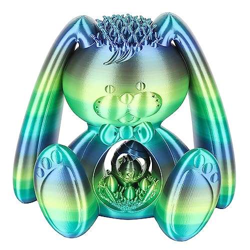 Image of Sovol 3D Printer Silk Shiny Gradient Multicolored Fast Change Rainbow PLA 1kg (2.2 lbs) Spool 3D Printing Materials, Wiring Tightness, Dimensional Accuracy + /- 0.03 mm, 1.75 mm, Green Rainbow