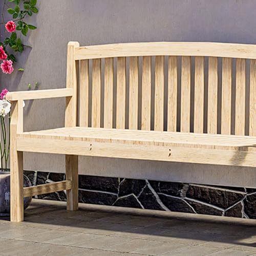 Siège en bois solide et dossier mortise tenon mobilier outdoor de patio