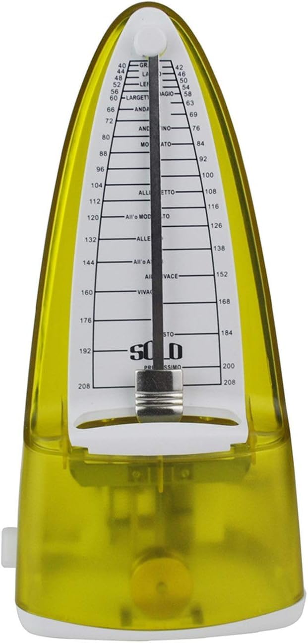 Mechanisches Metronom, Bullet Style Desktop Metronom für Klavier, Gitarre, Metronom, Musikzubehör, 40–208 BMP Verbessert das musikalische Bewusstsein (Farbe: einzigartige Farbe)