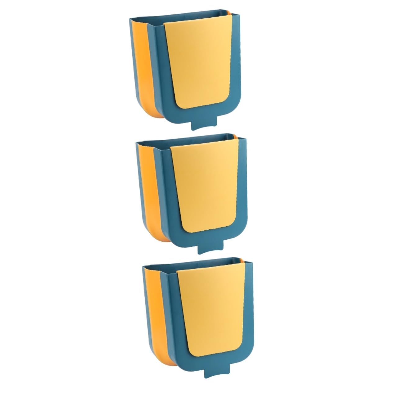 ULTECHNOVO3 Pcs Trash Can Hanging Living Room Basket Storage Bucket Office Trash Cans Hanging Kitchen Waste Bin Wall Trash Bin Car Trash Bin Car Garbage Can Kitchen Trash Basket Blue