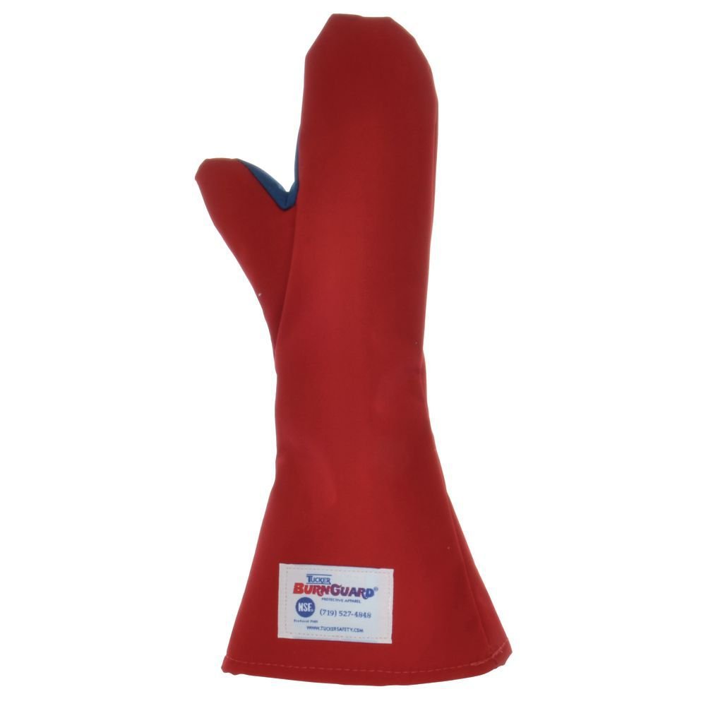 Tucker Industries Poly-Cotton 18 Conventional-Style Oven Mitt w/ Liner