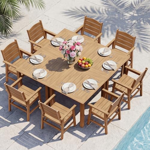 YEFU HIPS Patio Dining Set for 8 : Modern Outdoor