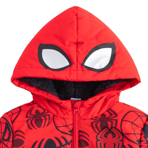 Marvel Spider-Man Avengers Boys Puffer Coat Jacket for Toddlers to Little Kids2