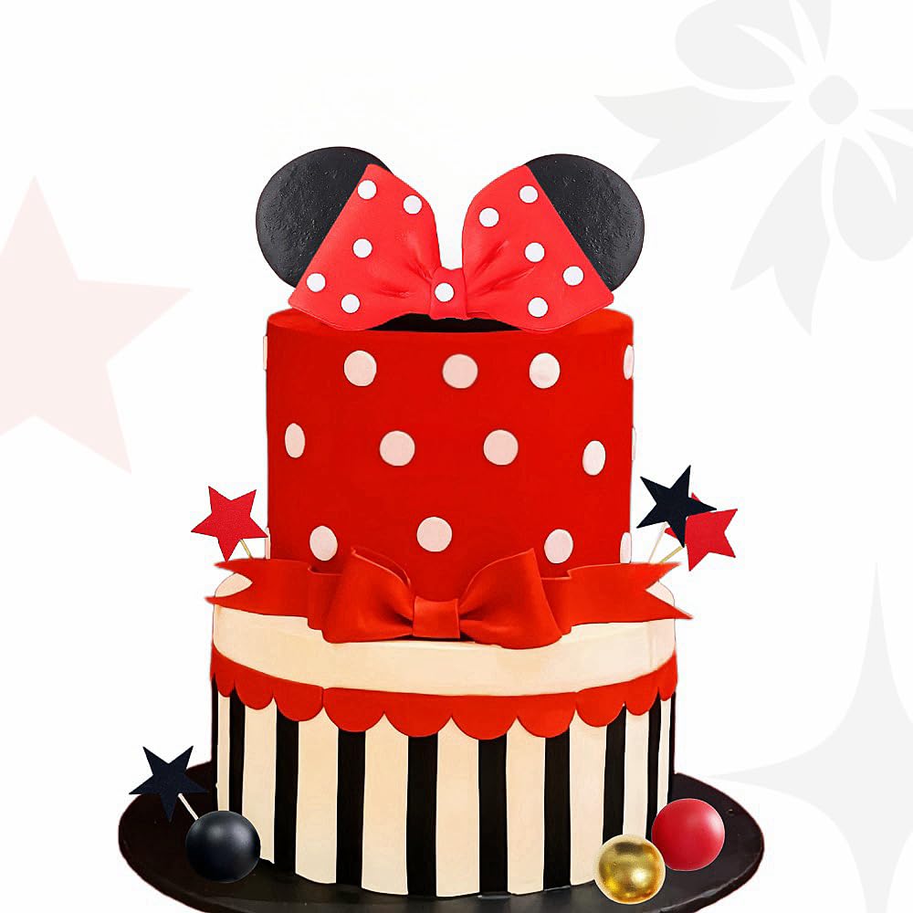 Snapklik.com : 38 PCS Cartoon Birthday Cake Toppers Cartoon Cupcake ...