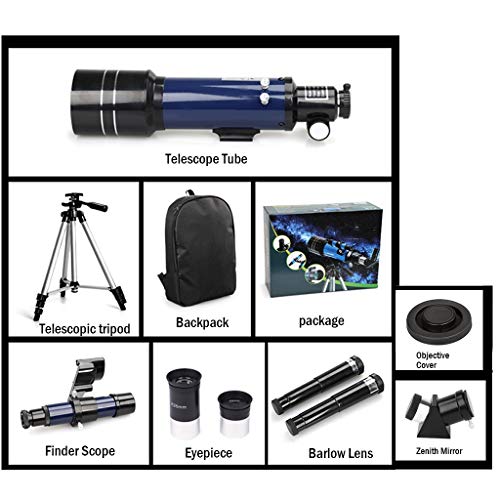 Telescopio refractor YXCKG 70mm 400mm con trípode altazimutal miniatura 2