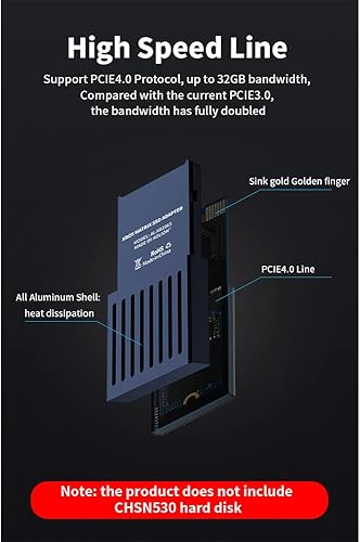 Miniatura 5 de REHOC Caja de conversión de disco duro externo para disco duro S M2 caja de tarjetas de expansión para disco duro CHSN530 de 1 TB