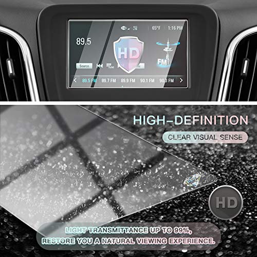 Image of CDEFG Car Screen Protector Center Control Navigation Touch Screen Protector for 2018 2019 Equinox L LS, Tempered Glass HD Scratch Resistance (for 2018 2019 Equinox L LS 7IN)
