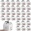 moheaaei 30 Pcs Open House Supplies Real Estate Agent Gifts for Clients House Shaped Gift Boxes with Black Ribbons for Real Estate Agent Favors Marketing Supplies