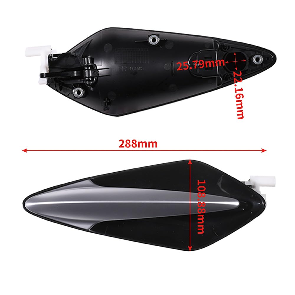 Auto Außentürgriffe Türgriff Vorne Rechts Außentürgriffabdeckung Kompatibel mit Honda Civic VIII UFO 2006-2011 MK8 2006-2011 LHD 72140-SMG-G04ZD