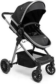 Carrinho de Bebê Prestige com Assento Reversível 3 Posições Preto Voyage