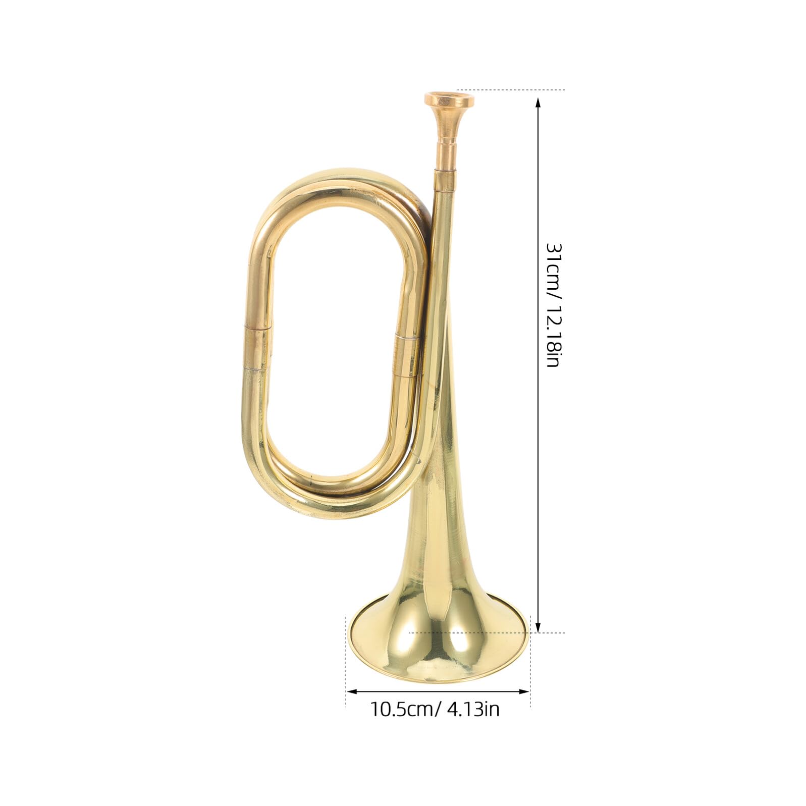 PRETYZOOM Tromba in Lega di Rame Dorata Leggera e Resistente alla Ruggine, Strumento Musicale a Fiato per Studenti e Professionisti Design Raffinato