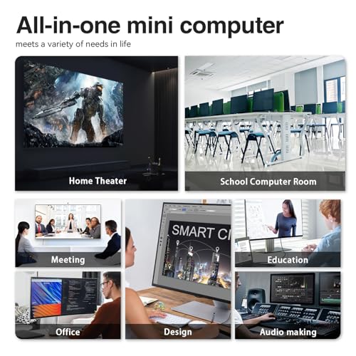 TRIGKEY S5 Mini Desktop PC, AMD Mini PC Ryzen 5 Pro 5500U (Up to 4.0 GHz) 6Core 12Thread, Micro Computer, 16GB DDR4| 500G SSD, Small Gaming PC Supports 4K Triple Displays, WiFi 6+BT5.2, USB3.2 - Image 10