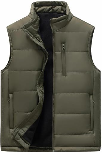 Mens Lightweight Vest Softshell Outerwear Windproof Sleeveless Jacket for Golf Running Hiking