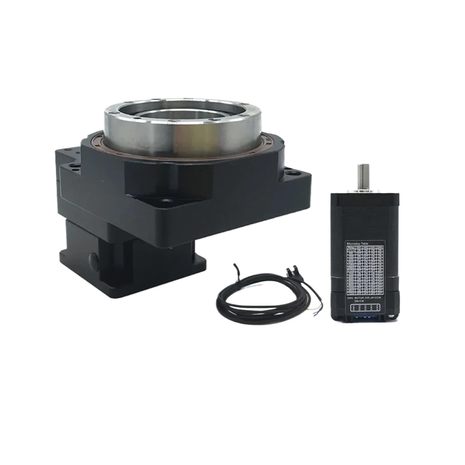 Wydrążona obrotowa platforma CNC, silnik krokowy Nema17, 40mm silnik serwomotor, reduktor, pozycjonowanie i indeksowanie dysku, stół do kontroli wizualnej (dla silnika 40, 7kg Load-R 5)