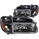 Anzo USA 111039 Ford Explorer Crystal with Amber Corner Black Headlight Assembly - (Sold in Pairs)