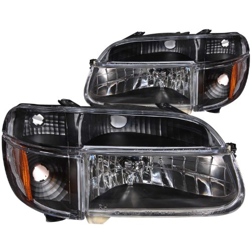 Anzo USA 111039 Ford Explorer Crystal with Amber Corner Black Headlight Assembly - (Sold in Pairs)