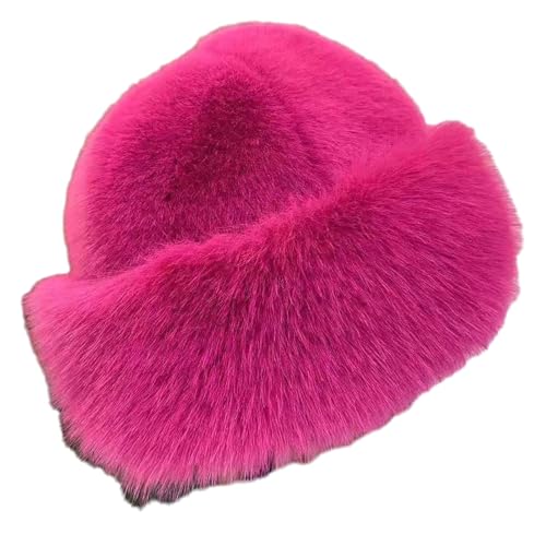 Bonnet de ski pour femme en fausse fourrure russe chaude pour l'hiver