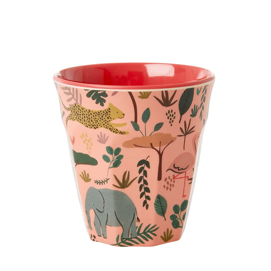 Klein Melamin Becher - Jungle Animals Print