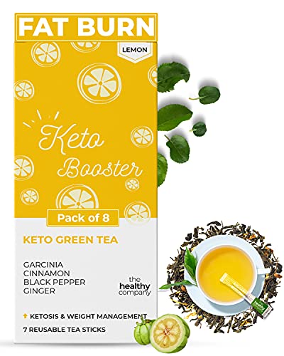 THE HEALTHY COMPANY Men’s and Women’s Weight Loss, Diabetes, PCOD & Thyroid Natural Keto Booster Green Tea Sticks (Box of 8, 1 Month Plan) THE HEALTHY COMPANY Men’s and Women’s Weight Loss, Diabetes, PCOD & Thyroid Natural Keto Booster Green Tea Sticks (Box of 8, 1 Month Plan)