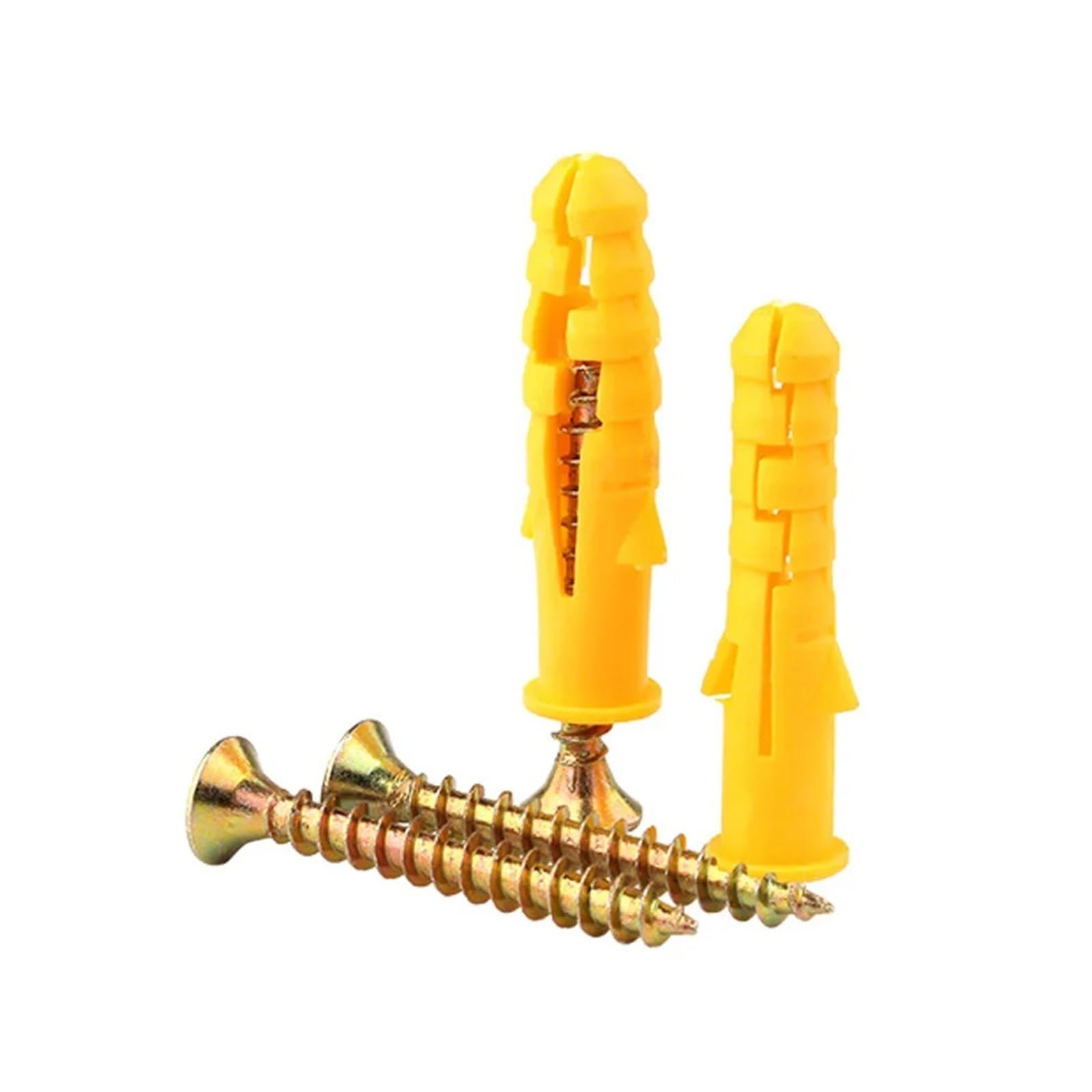 Set Screw M6/8/10mm Multi Size Screw Anchor Kit Nylon Drywall With Self Tapping For Home Wall Fasteners(M6 40mm (50pcs))