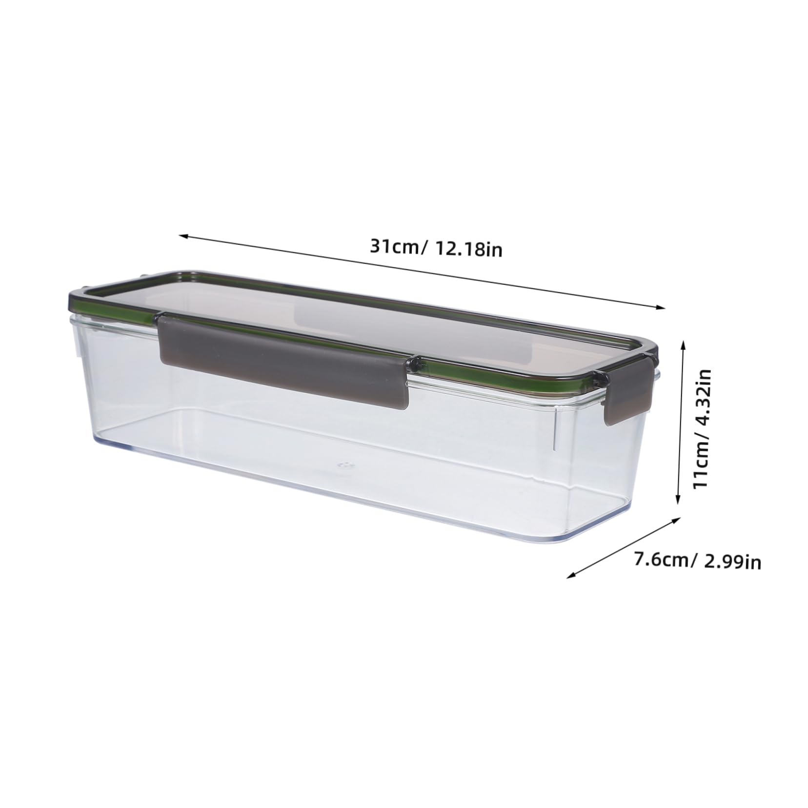 Garneck Fridge Storage Containers Cake Roll Packaging Box Fresh-keeping Box Food Storage Container
