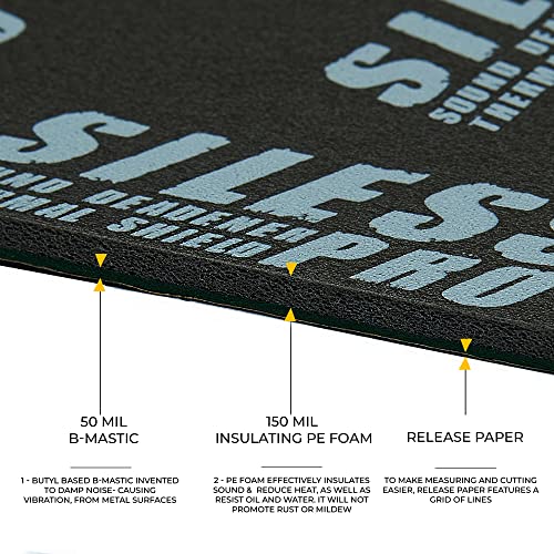 Siless Linerpro 2In1 200 Mil (5Mm) 36 Sqft Car Sound Deadening & Heat Insulation Closed Cell Foam - Pe Foam Sound Deadener #TOP1